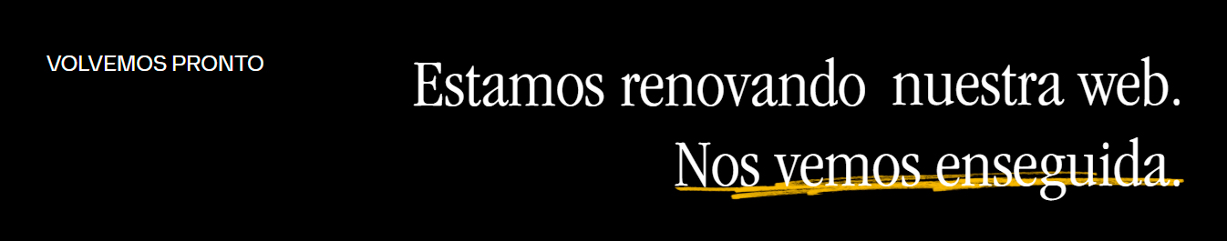 Volvemos pronto